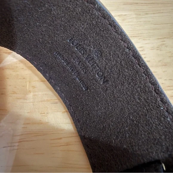 Authentic Louis Vuitton Dark Brown Leather Bracelet excellent condition - Picture 4 of 8